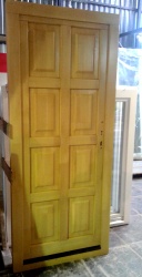 Дверь входная, материал сосна, цвет Светлый дуб