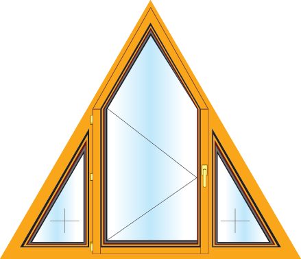 купить окна от производителя треугольные